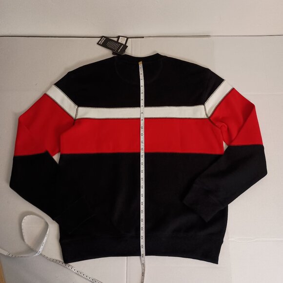 Kenneth Cole Mobility Fleece Crew Neck Sweatshirt Red White Black Men’s Size M N - Picture 13 of 16